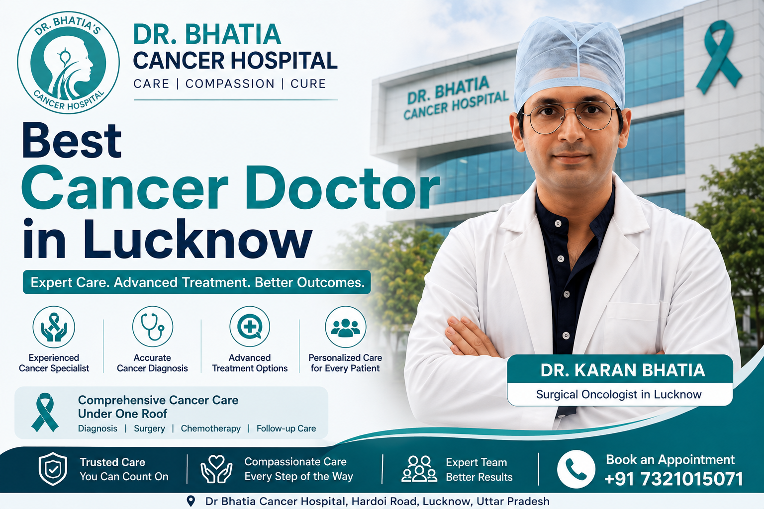 Best Cancer Doctor in Lucknow - Dr Karan Bhatia
